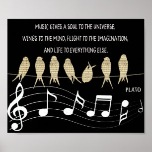 Music Quote Poster