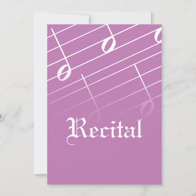Music Recital Invitation (Front)