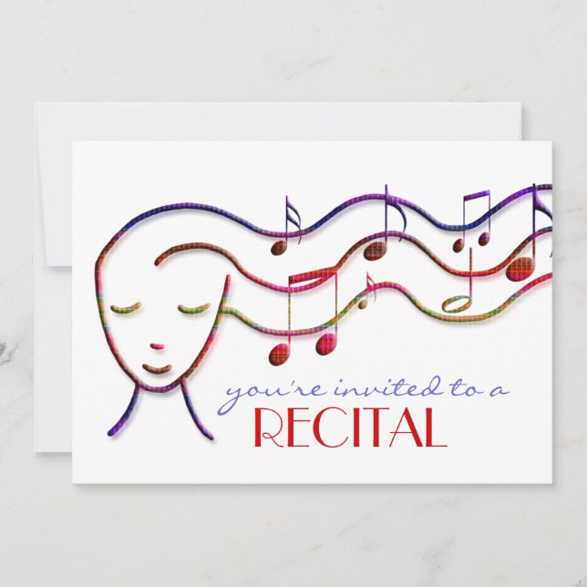 music recital invitation (Front)