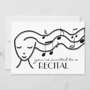 music recital invitation