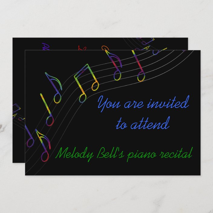 Music Recital Invitation | Zazzle