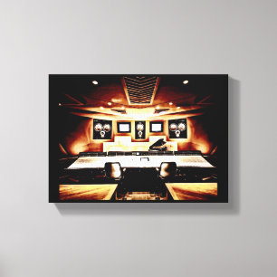 Music Recording Studio Canvas Print