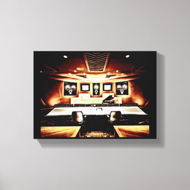 Music Recording Studio Canvas Print (Front)