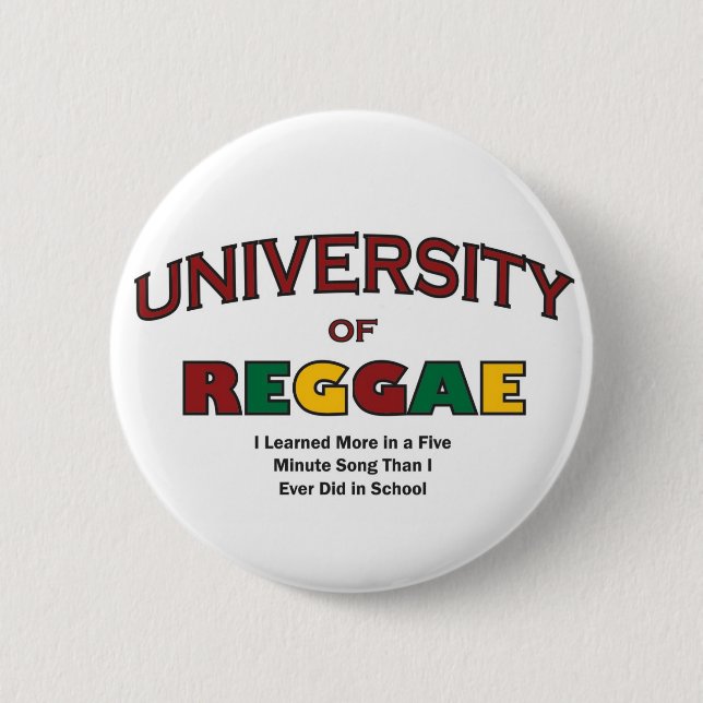 MUSIC-REGGAE 6 CM ROUND BADGE (Front)