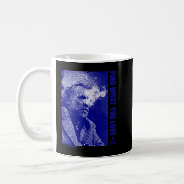 Music Retro Charles Bukowski Gifts For Movie Fans Coffee Mug (Left)