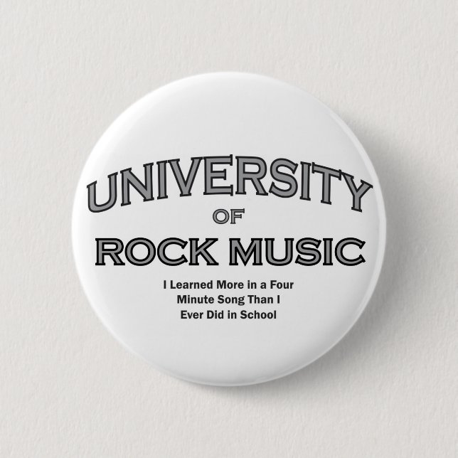 MUSIC-ROCK MUSIC 6 CM ROUND BADGE (Front)