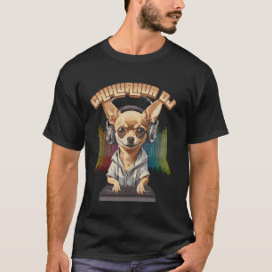 Music Rockstar Chihuahua Dog Funny Animal Musician T-Shirt