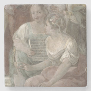 Music Room (fresco) (detail of 60259) Stone Coaster