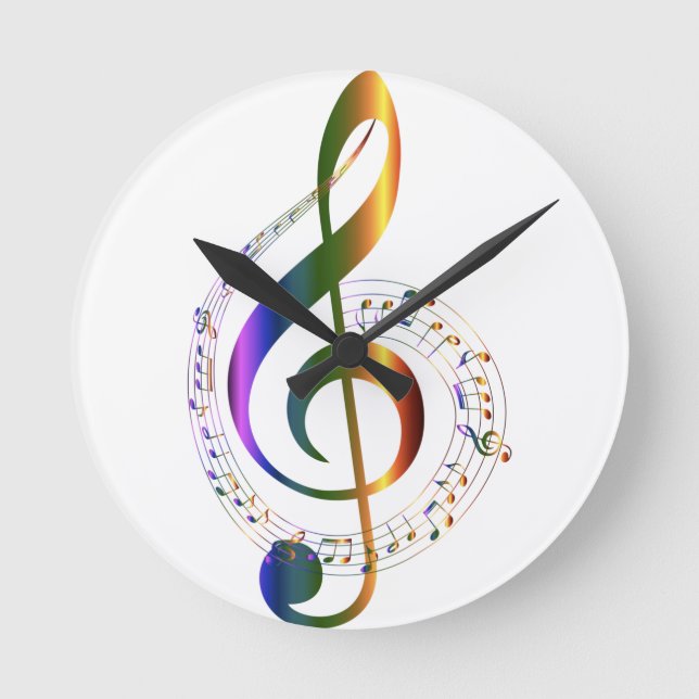 Music Round Clock (Front)