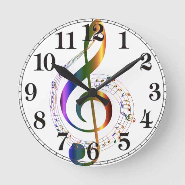 Music Round Clock (Front)