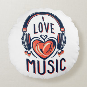 music round cushion