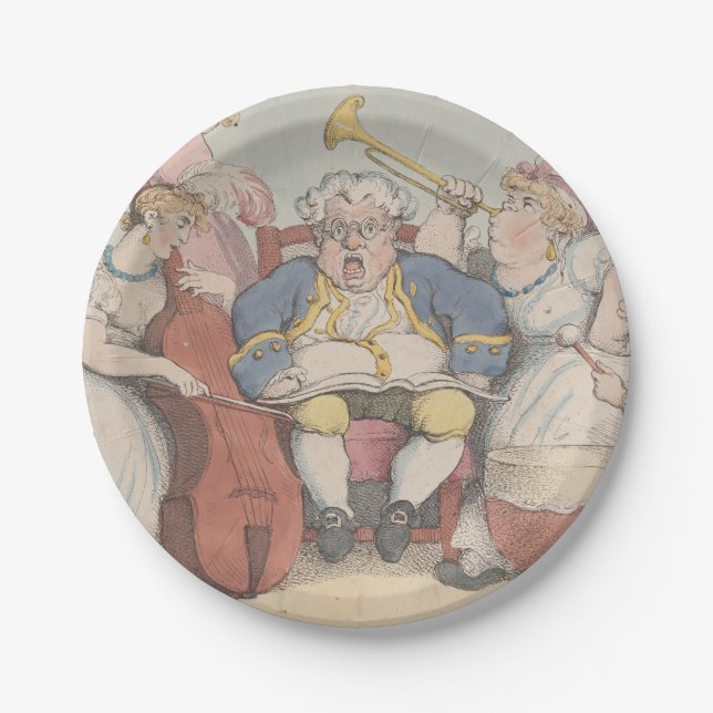 Music - Round Paper Plates (Front)
