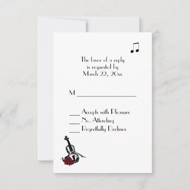 Music RSVP Card (Front)