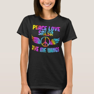 Music Salsa Dance Partner Outfit Peace Love Salsa  T-Shirt