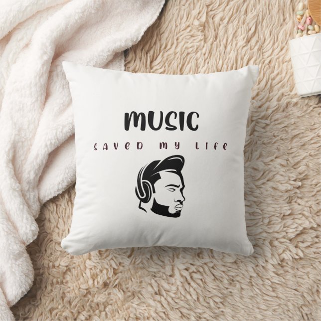 Music Saved My Life Cushion (Blanket)