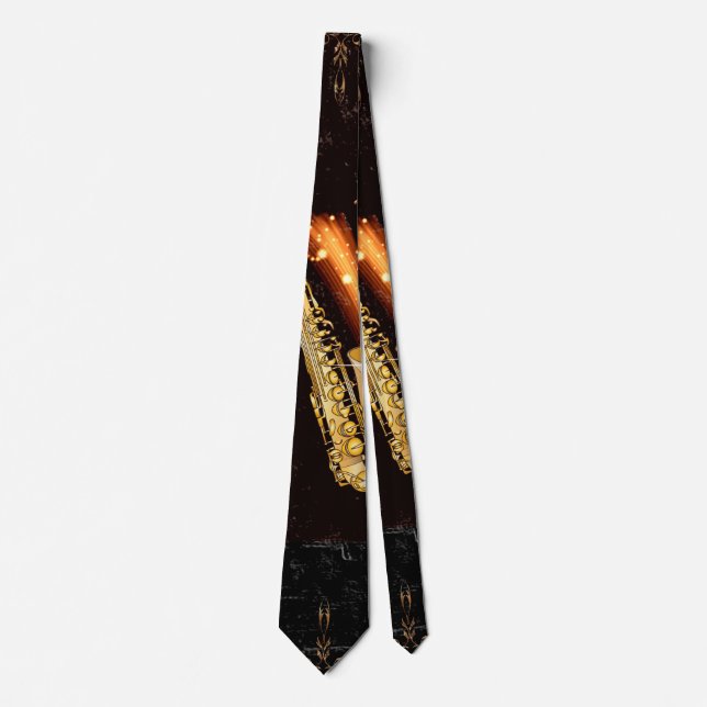 Music Saxophone Tie (Front)