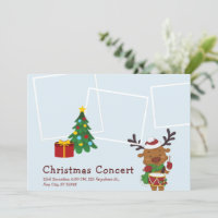 Music School Students Christmas Concert Collage