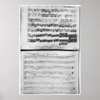 Music score for Telemann's Suite for two