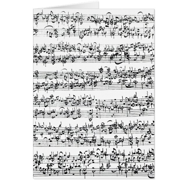 Music Score of Johann Sebastian Bach (Front)