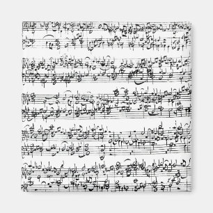 Music Score of Johann Sebastian Bach Magnet