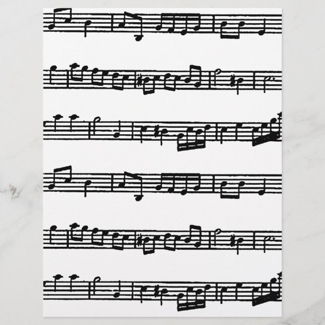 Music score origami paper (Front)