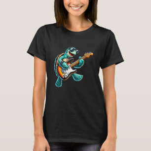 Music Sea Turtle Electric Guitar Concert Men Women T-Shirt