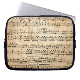 Music sheet laptop sleeve