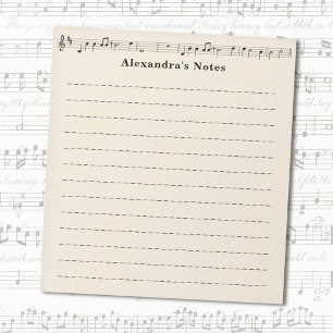 Music Sheet Notepad