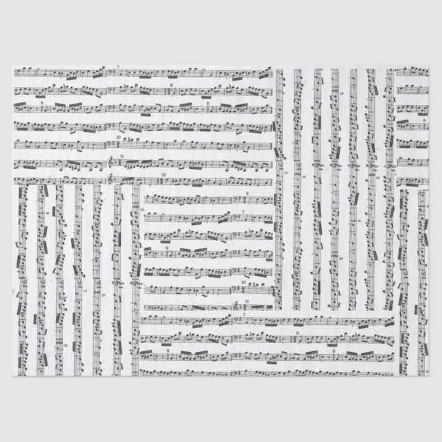Music Sheet Tissue Collage (Front)