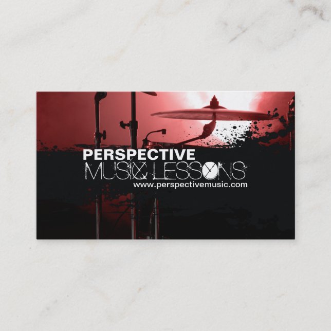 Music Shoppe / Drummer Business Cards (Front)