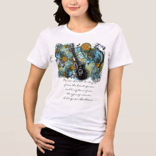 Music should strike fire from the heart of man Tri-Blend shirt
