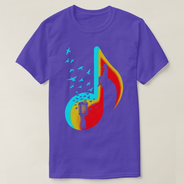 Music Singer Player T-Shirt (Design Front)