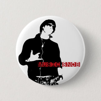 Music Snob 6 Cm Round Badge