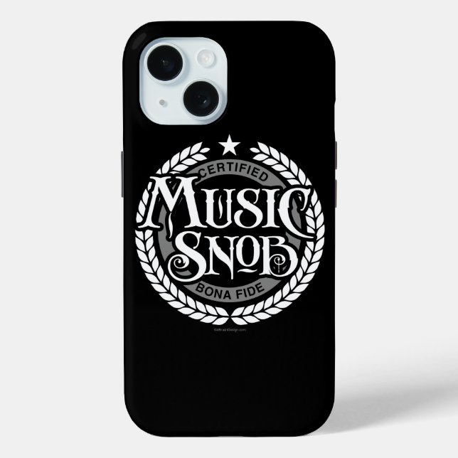 Music Snob - funny music lover Case-Mate iPhone Case (Back)