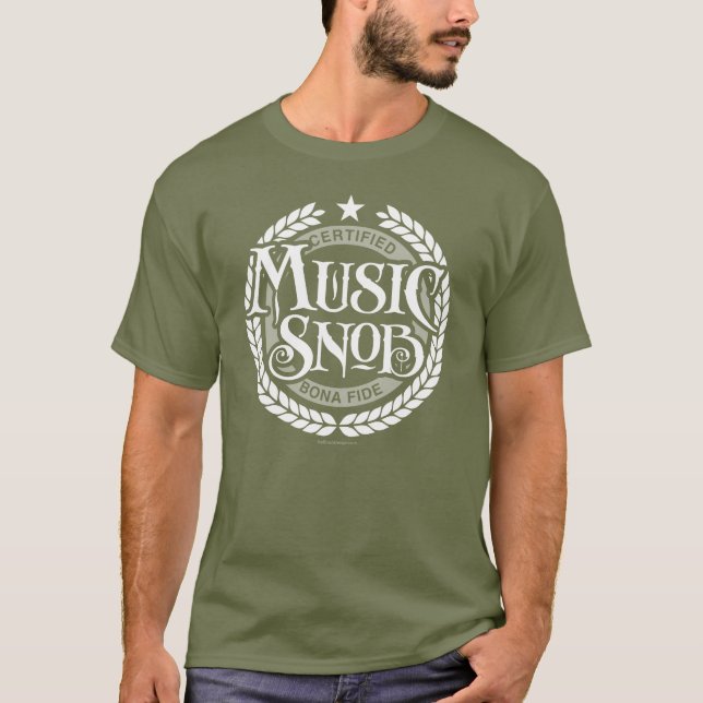 Music Snob - funny music lover T-Shirt (Front)