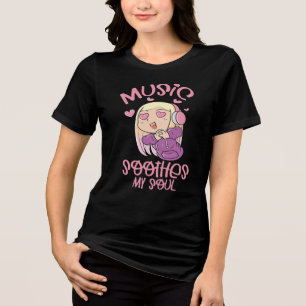 Music Soothes My Soul, Music Lover  Tri-Blend Shirt