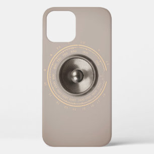 Music speaker and retro radio dial Case-Mate iPhon iPhone 12 Case