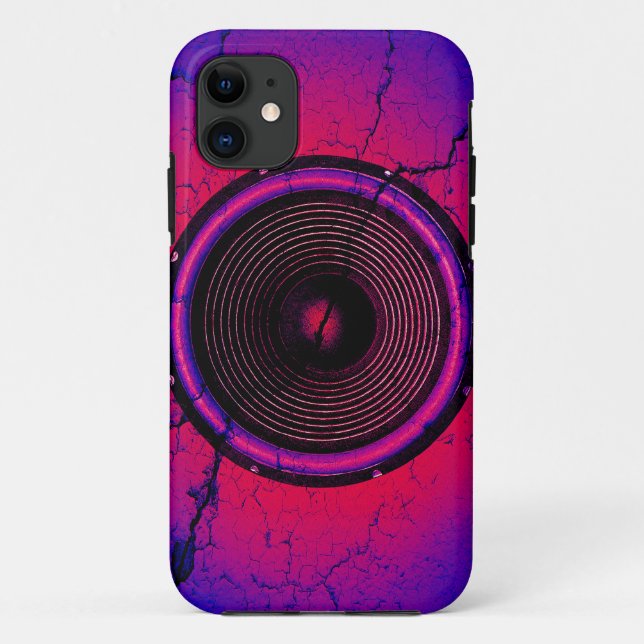 Music speaker on a cracked wall Case-Mate iPhone case (Back)