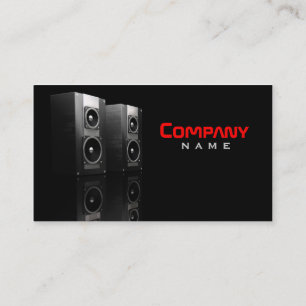 Music Speakers Business Card