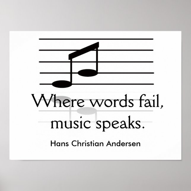 Music speaks - art print (Front)