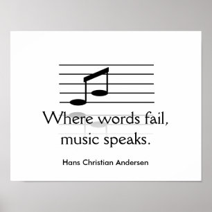 Music speaks - art print
