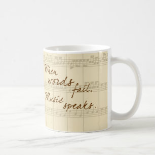 Music Speaks Coffee Mug
