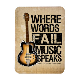 Music Speaks Magnet