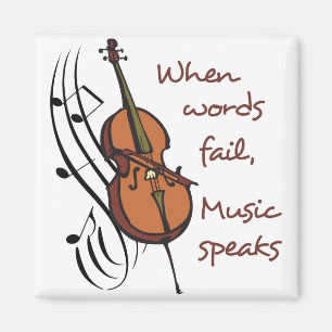 Music Speaks Magnet