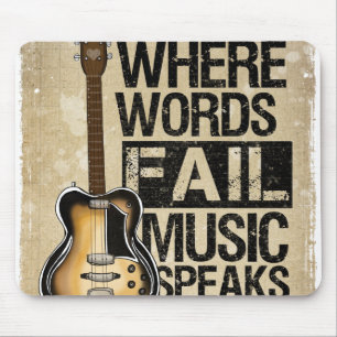 music speaks mouse mat
