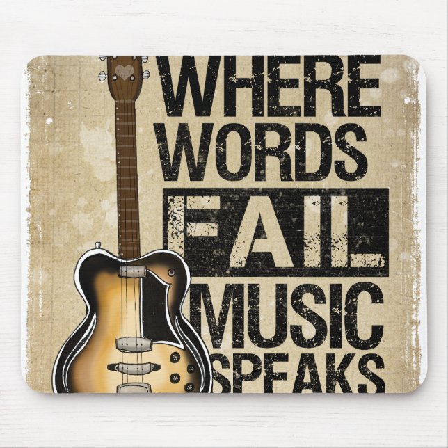 music speaks mouse mat (Front)
