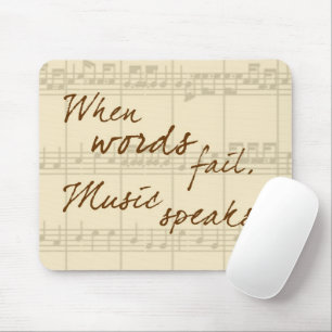 Music Speaks Mouse Mat