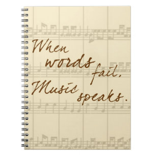 Music Speaks Notebook