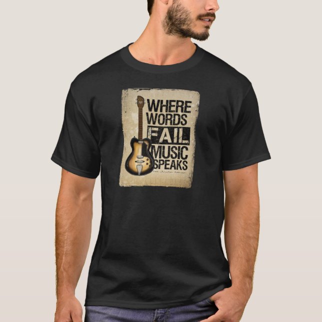 music speaks T-Shirt (Front)