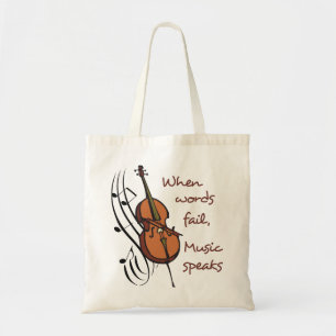 Music Speaks Tote Bag